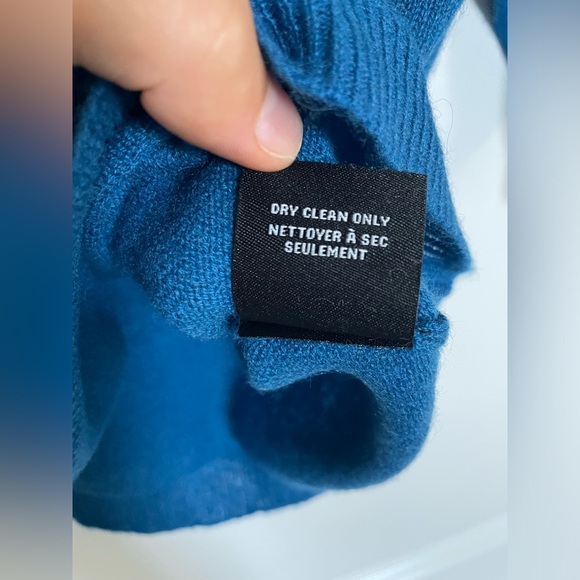 NWT House Of Harlow 1960 100% Cashmere Sweater Blue Womens Size S $198 - Picture 8 of 10